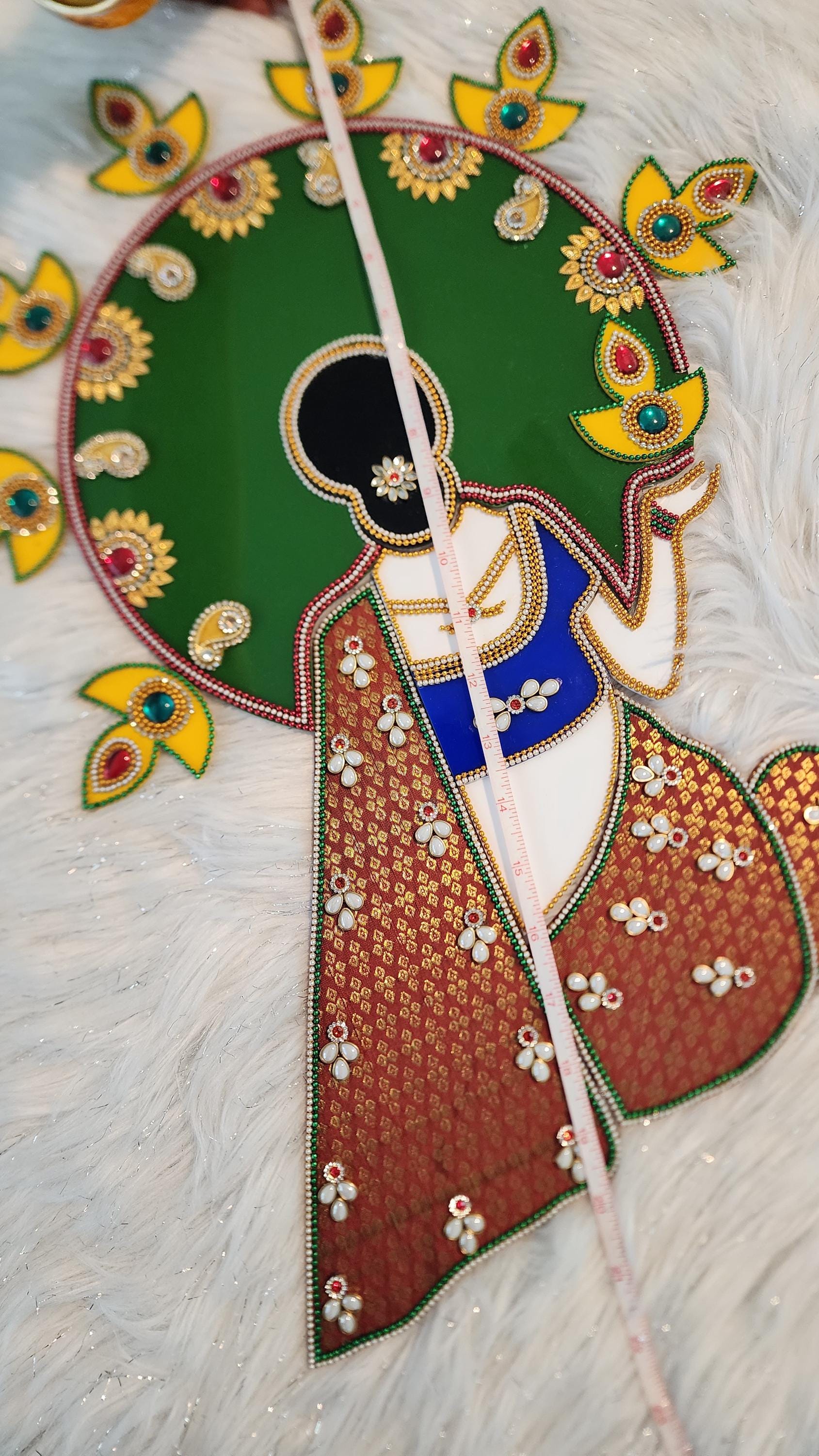 Acrylic Diwali Rangoli - 20 inch - Home Decor Pooja