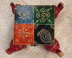 Handcrafted Wooden Elephant Trinket Box: Boho Indian Decor (5x5x5 inch)