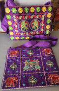 Indian Traditional Embroidered Work Peacock Jhola Bag. Crossbody Shoulder bags .