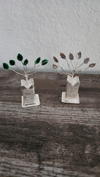 German Silver Tulsi Plant with organza Potli Bag: Diwali Pooja Gift.