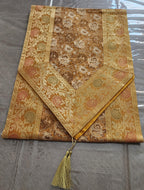 Silk Cheesecloth Table Runner: Bohemian Dining Decor - 14x79