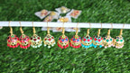 Handmade Meenakari Jhumka Earrings: Indian Wedding Jewelry