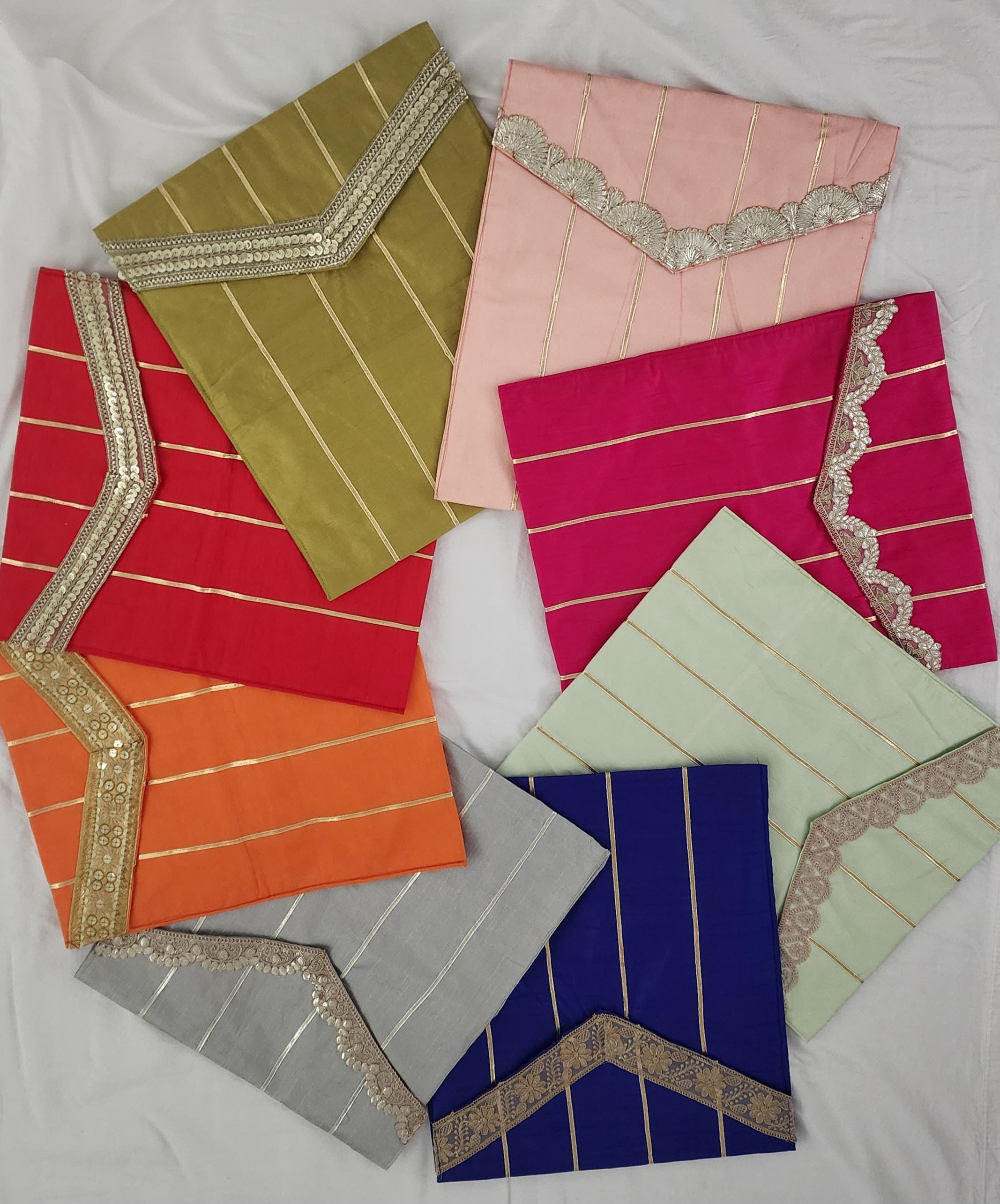 Gotta Patti Saree Cover: Indian Wedding Trousseau Bag (16x14 inches)