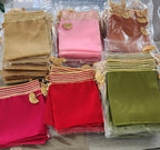 Embroidered Silk Potli Bags: Indian Wedding Favor Pouches