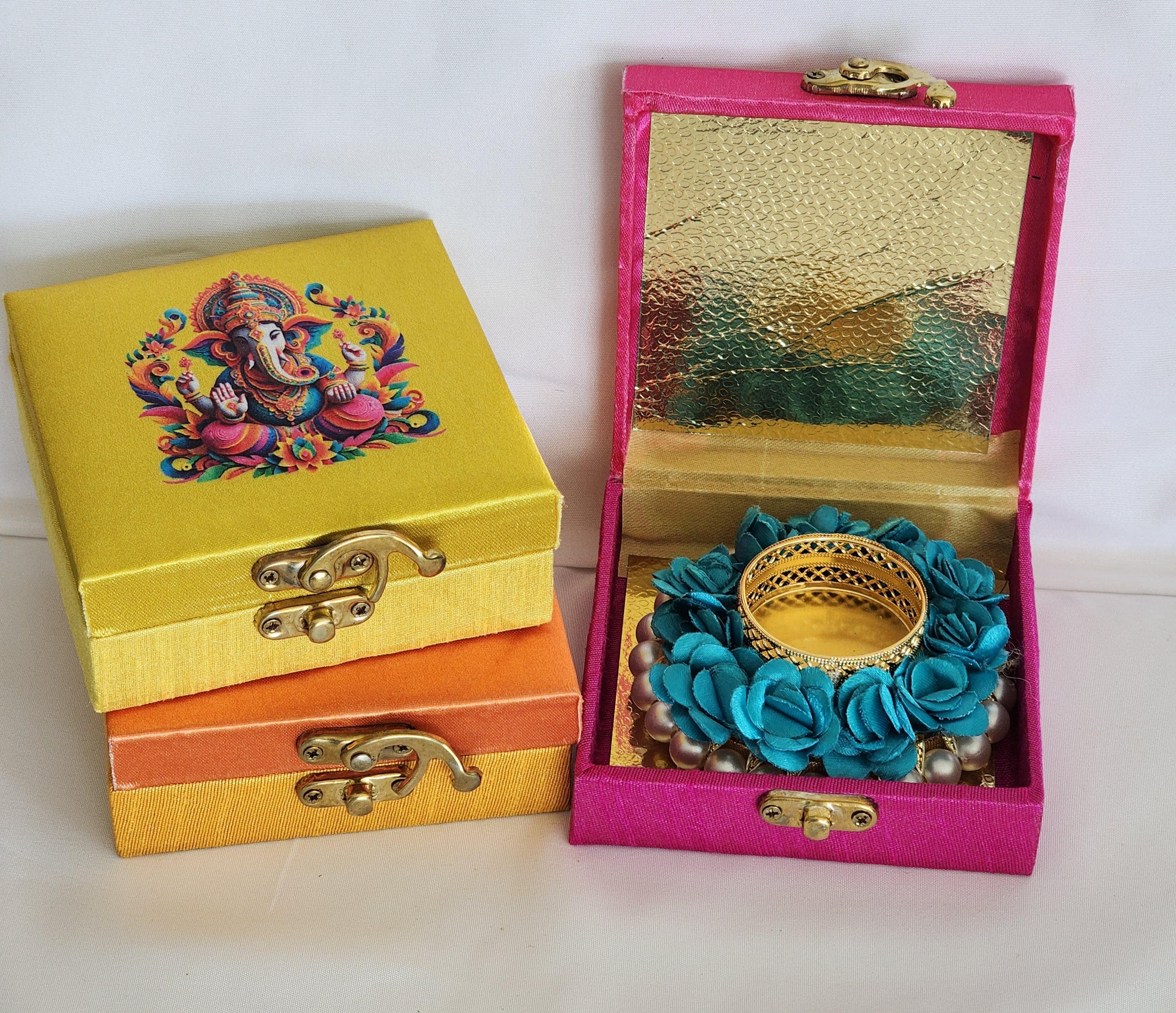 Ganesa Handmade Tea Light Holder: Diwali Wedding Favor, Pooja Decor.