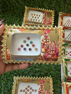 Decorative Bindi Card, Indian Wedding Favor, Shagun Gift