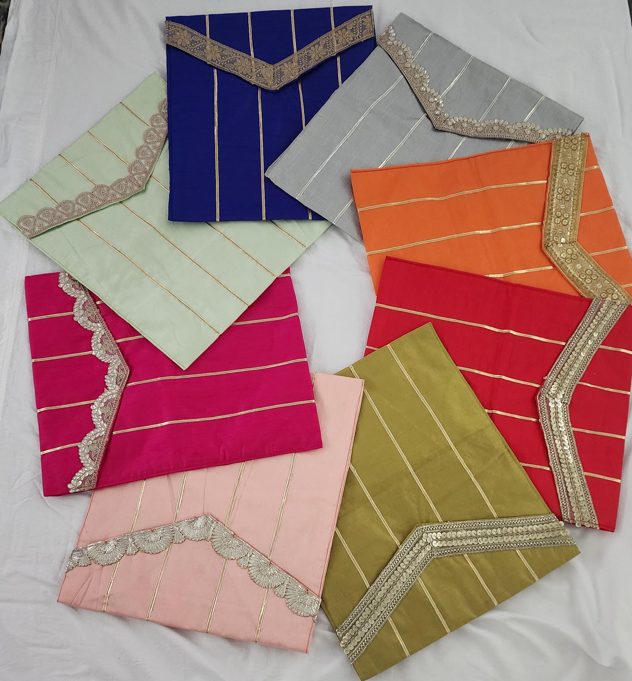 Gotta Patti Saree Cover: Indian Wedding Trousseau Bag (16x14 inches)