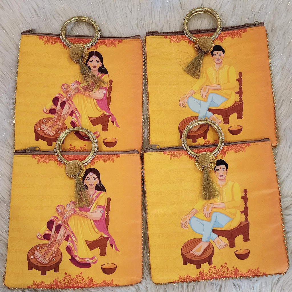 Silk Potli Bag: Haldi Mehndi Wedding Favor