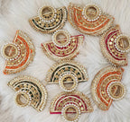 Handcrafted Lotus Coin Pouch: Colorful Gotta Patti Jewelry Gift