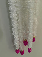 Lotus Bud Garland: Pink & White Indian Wedding Decor (35/40 inch