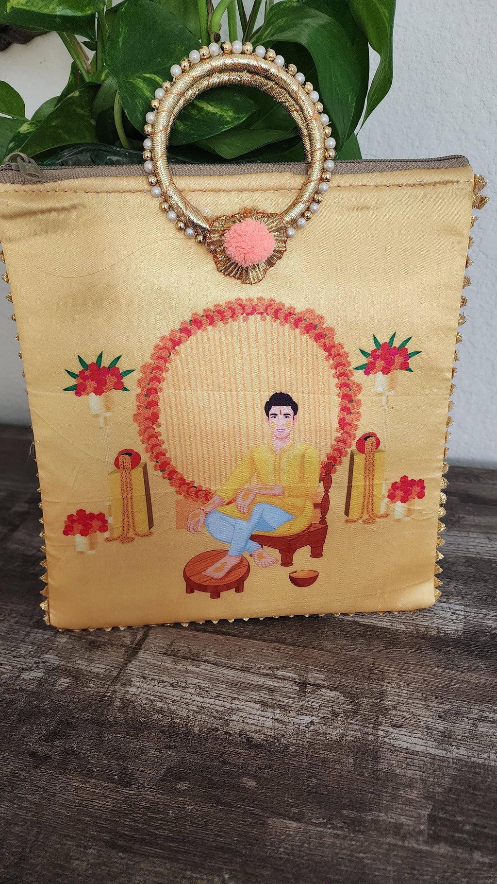 Silk Potli Favor Bags: Haldi Mehndi Wedding Return Gifts