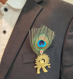 Radha Krishna Wedding Brooches: Indian Wedding Favors.