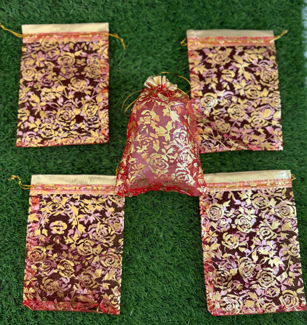 Customizable 5X7 Organza Gift Bags, Elevate Your Gift-Giving Experience Weddings and Special Occasions