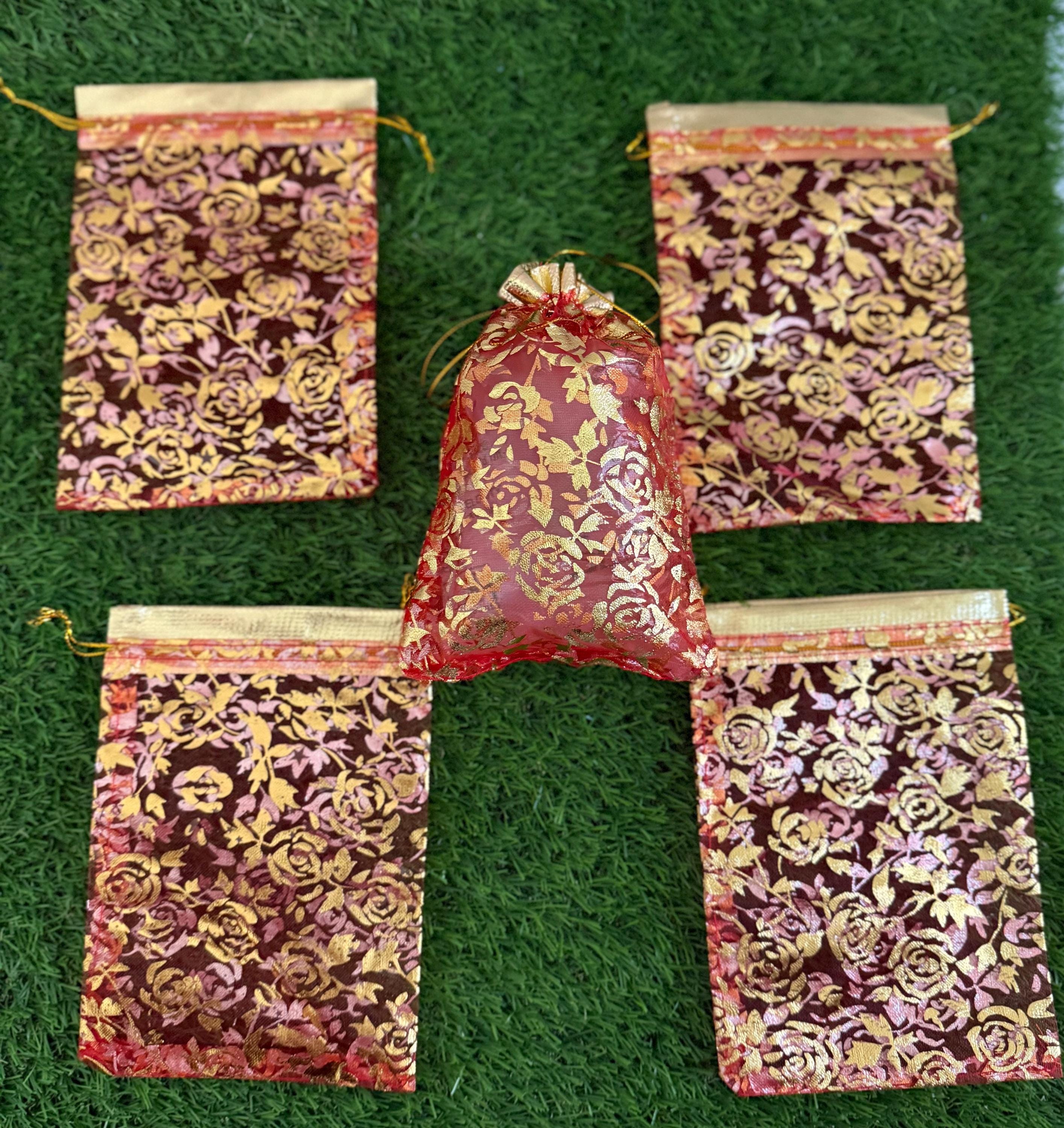 Customizable 5X7 Organza Gift Bags, Elevate Your Gift-Giving Experience Weddings and Special Occasions