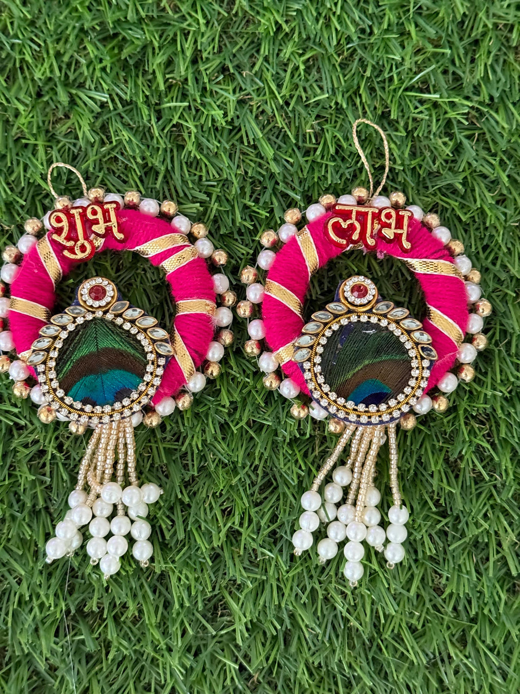 Shubh-Labh Hanging: Traditional Diwali Decoration, Mandir Decor.