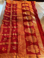 Hand Printed Jacquard Silk Dupatta: Banarsi Print Wedding Favor
