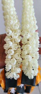 Mogra & Marigold Artificial Garland: Haldi Mehndi Diwali Decor (5 ft)