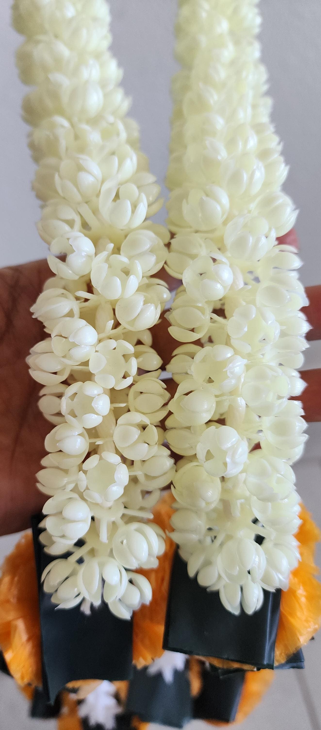 Mogra & Marigold Artificial Garland: Haldi Mehndi Diwali Decor (5 ft)