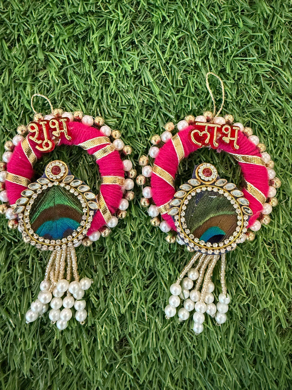 Shubh-Labh Hanging: Traditional Diwali Decoration, Mandir Decor.