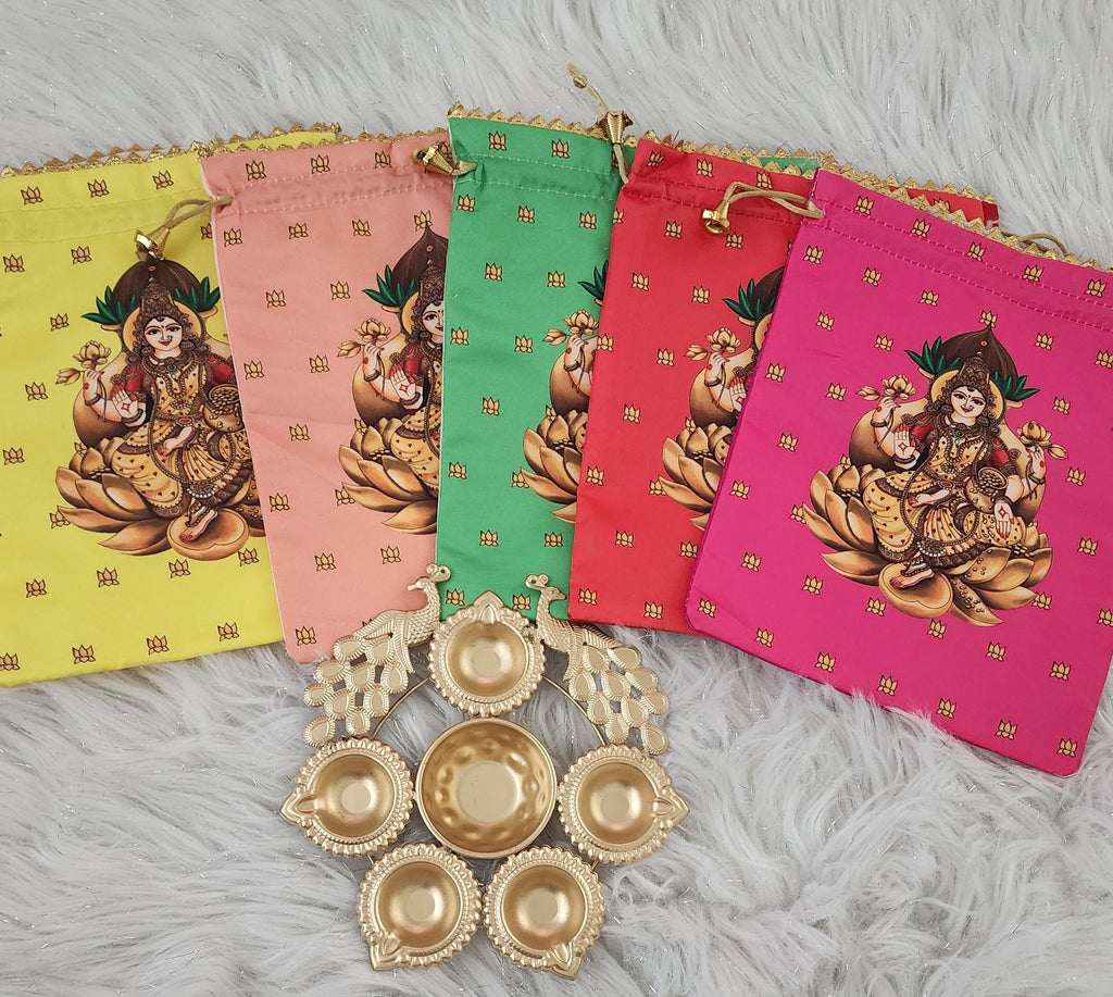 Metal Urli with Diyas: Diwali Housewarming Return Gift