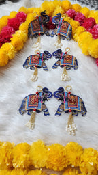 Elephant Shubh-Labh Hanging: Diwali Decoration, Mandir Decor (4 inches)
