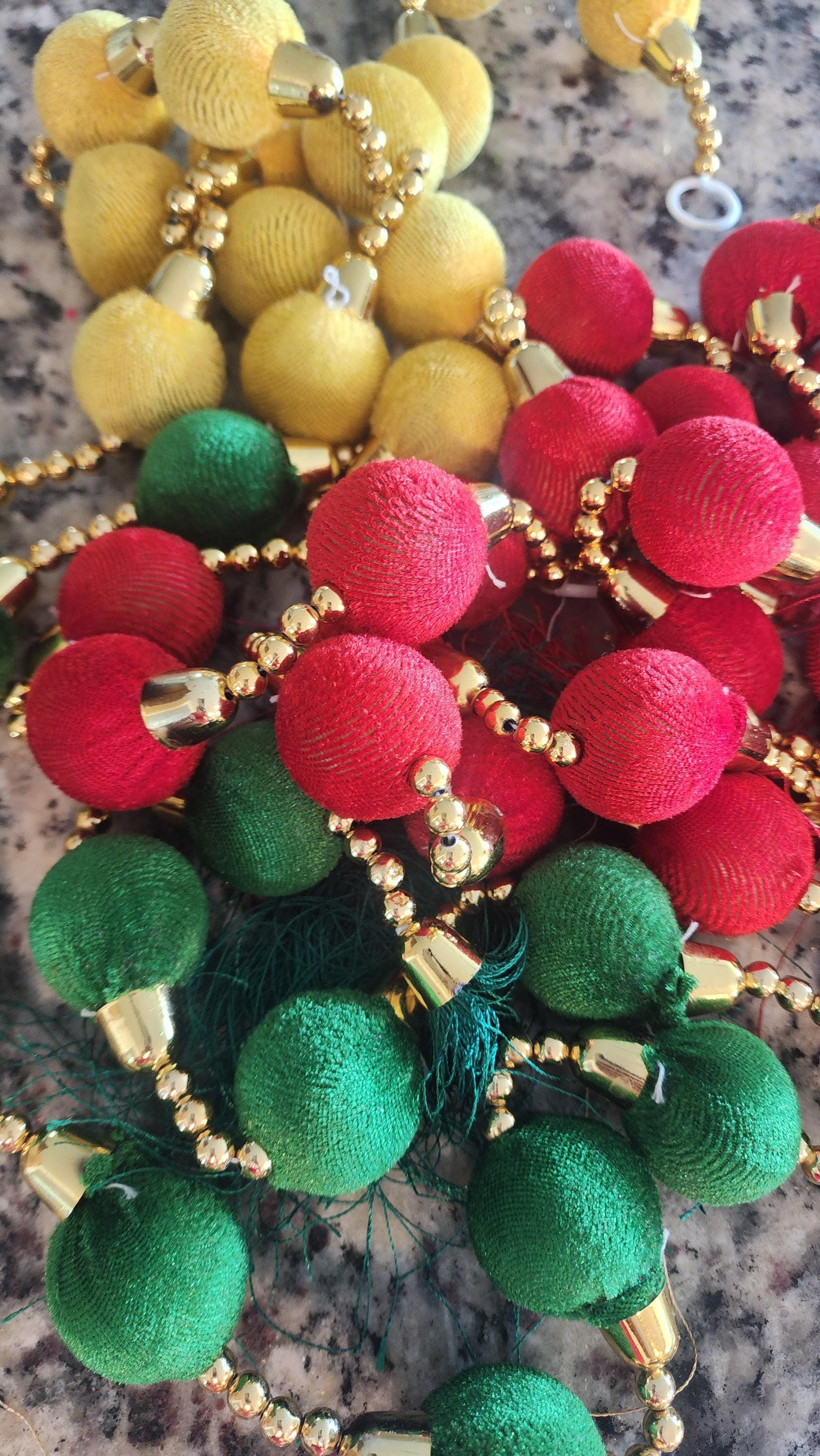 Multi Color Bead String Garland: Diwali Wedding Decor.