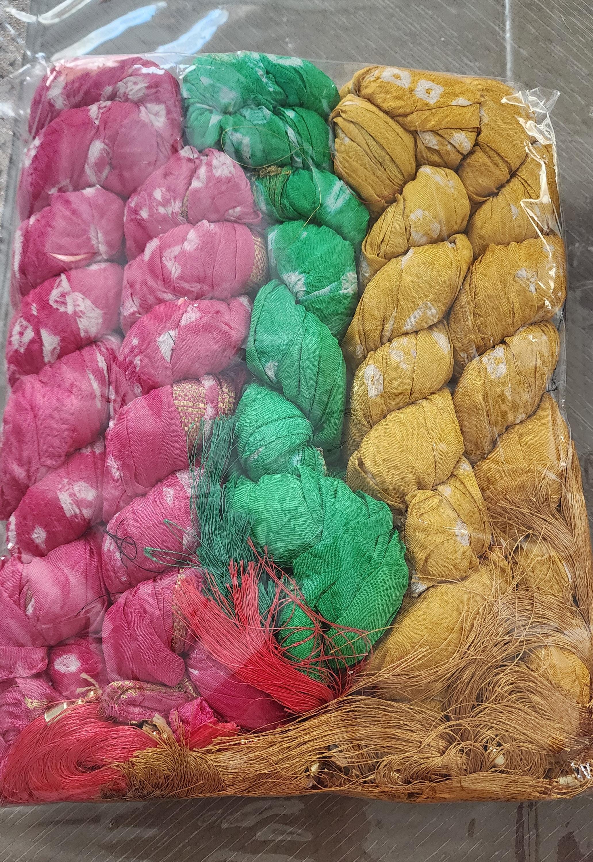 Bandhani Dupatta: Rajasthani Tie Dye Scarf with Tassels