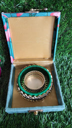 Pichwai Print Kada Tea Light Holder: Diwali Favor Gift Box Pack of 5