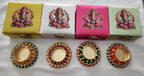 Ganesa Laxmi Tea Light Holder Box: Diwali Wedding Favor Return Gift
