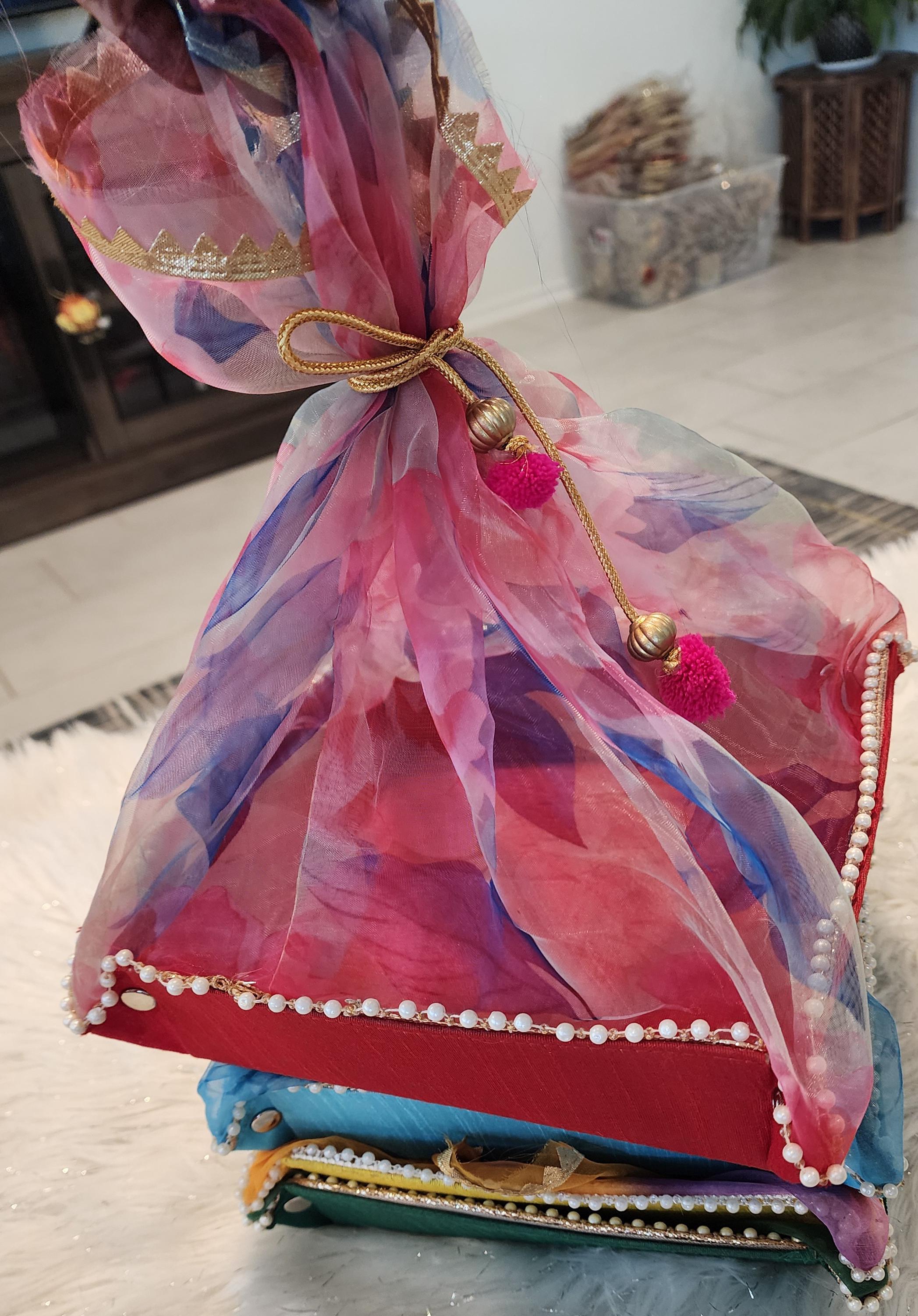 Floral Gift Box: Indian Wedding Favor, Baby Shower Basket