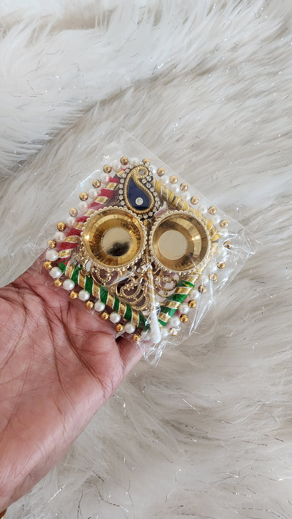 Handcrafted Haldi Kumkum Holder: Pooja & Housewarming Return Gift.