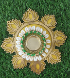 MDF Lotus Tealight Holder: Diwali Rangoli Decoration