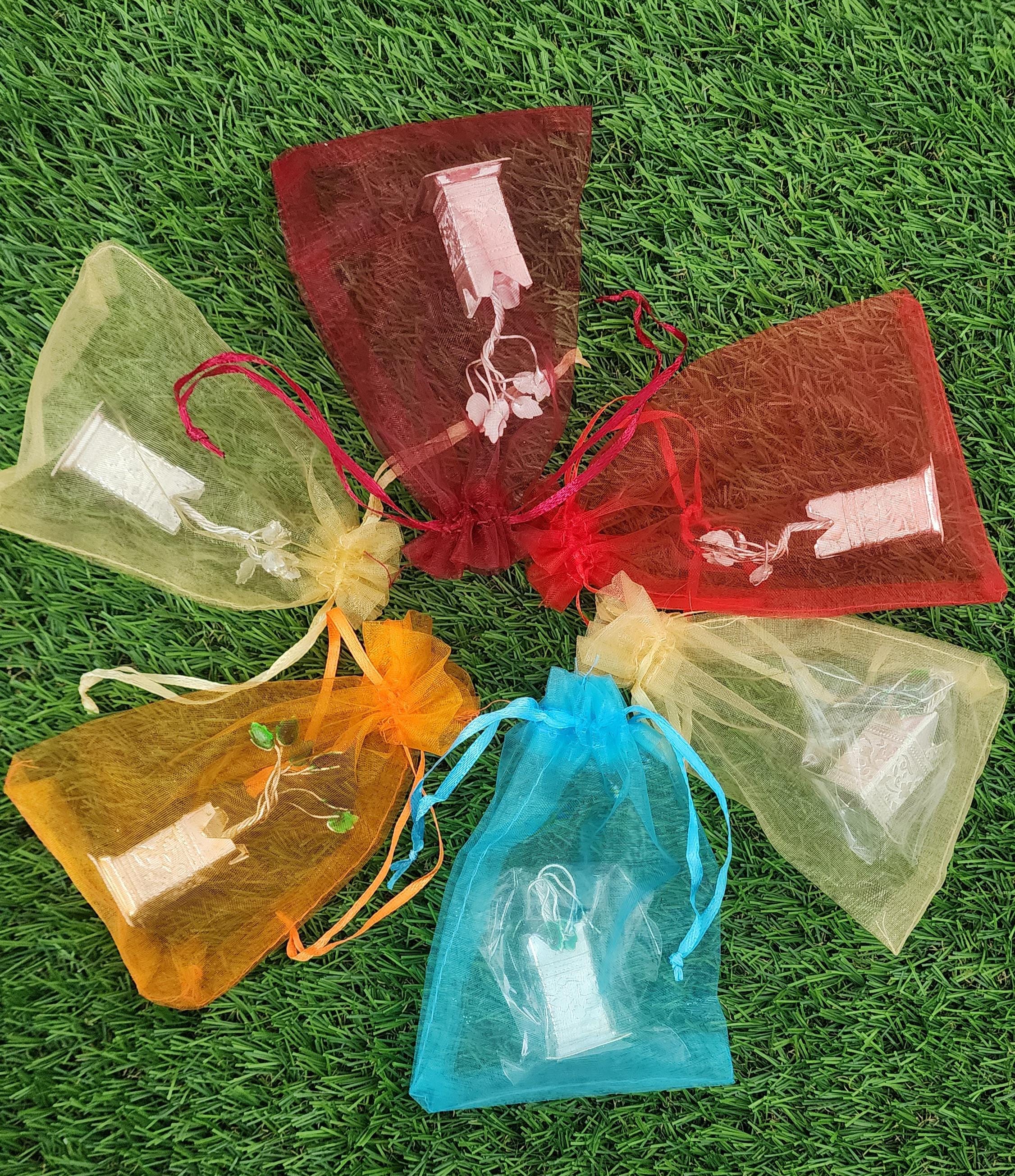 German Silver Tulsi Plant with organza Potli Bag: Diwali Pooja Gift.