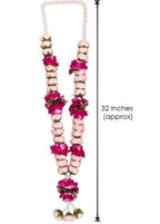 Artificial Flower Handmade Wedding Mala: Bride and Groom Garlands - Pack of 2