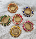 Elegant Tea Light Candle Holder: Diwali Gift, Home Decor, 3 inch.