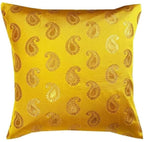 Handmade Silk Cushion Covers: Decorative Throw Pillow Set of 5 (18x18 Inches)