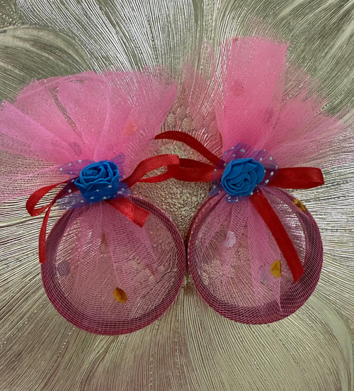 Multi Color Glass Bangles: Party Favor Set of 4.