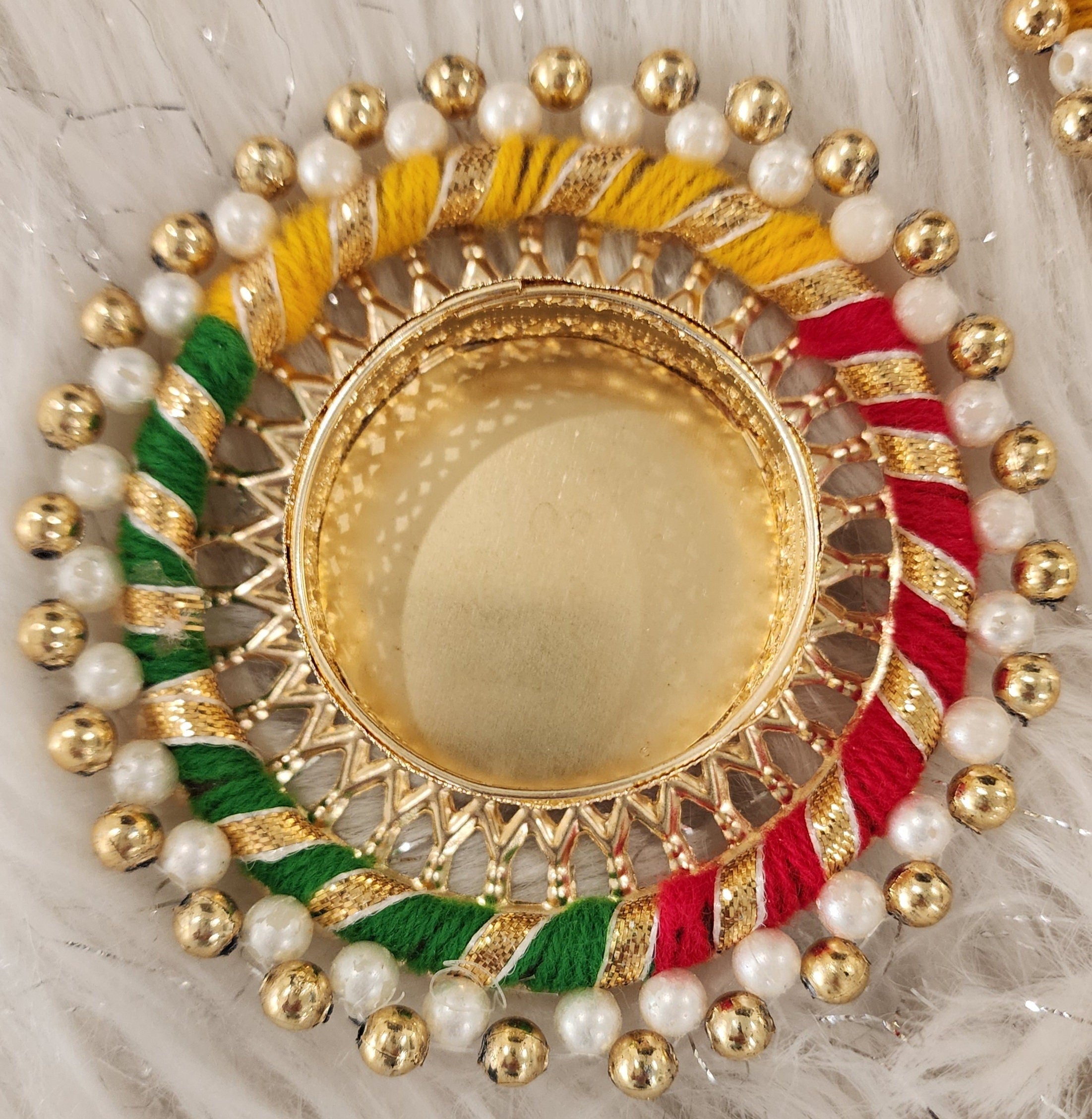 Handcrafted Multi Color Tea Light Candle Holder: Diwali Gift