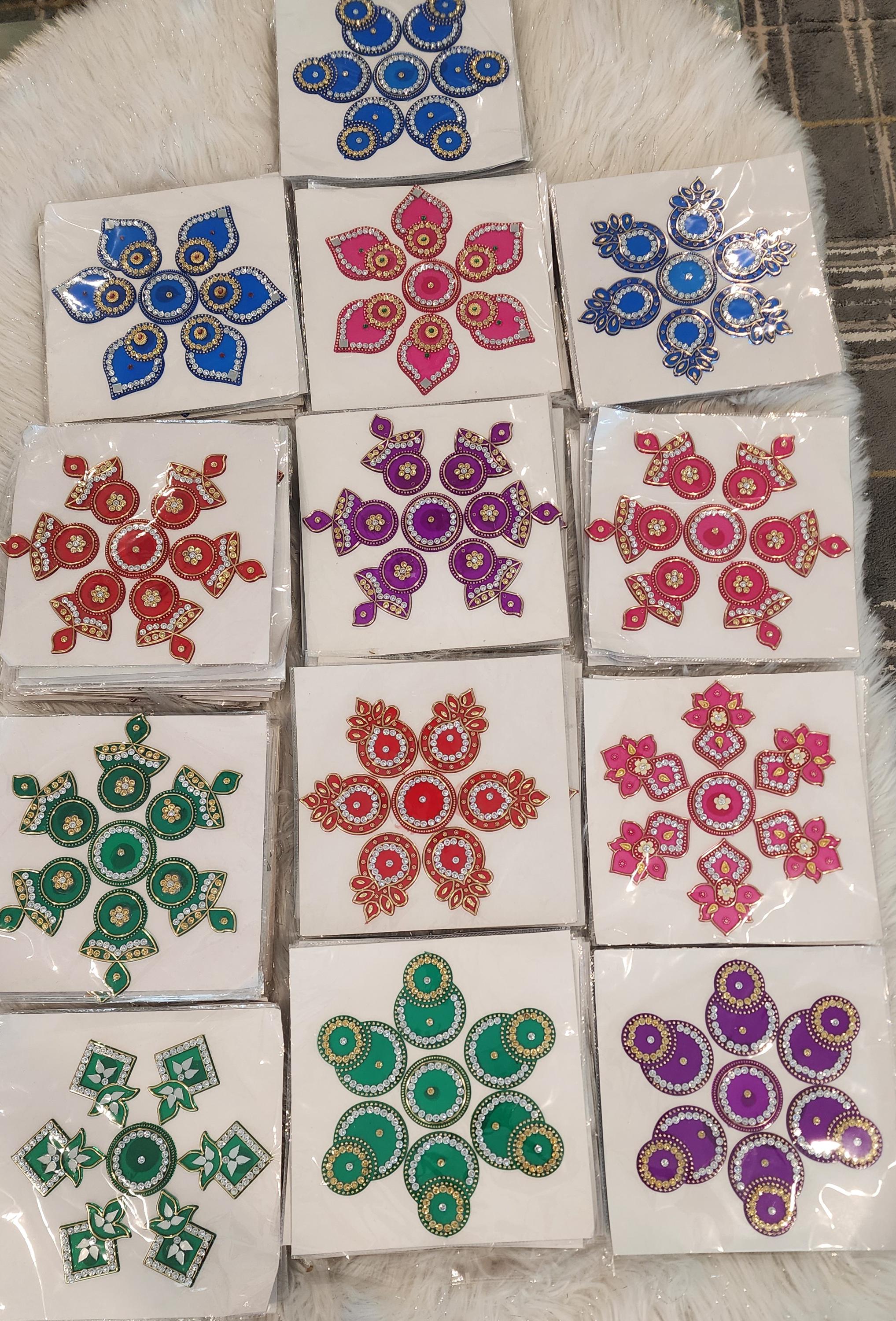 Acrylic Rangoli, 7 Inch Diwali Home Decor