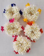 White Jasmine Artificial Flower Gajra: Indian Wedding Hair Accessory