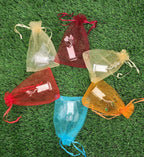 German Silver Tulsi Plant with organza Potli Bag: Diwali Pooja Gift.