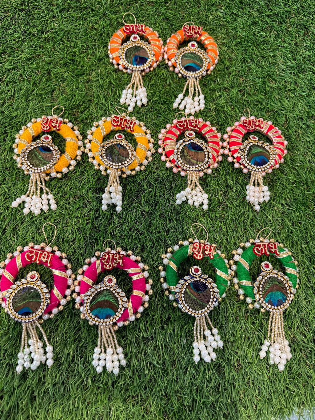 Shubh-Labh Hanging: Traditional Diwali Decoration, Mandir Decor.