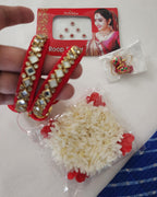 Lahariya Potli Bag Combo Set: Kundan Bangles, Jhumka Earrings - Wedding Favor
