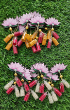 Handmade Lotus Haldi Kumkum Holder: MDF Pooja Favor