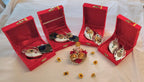 Handmade German Silver Haldi Kumkum Holder: Chopra Box, Puja Gift