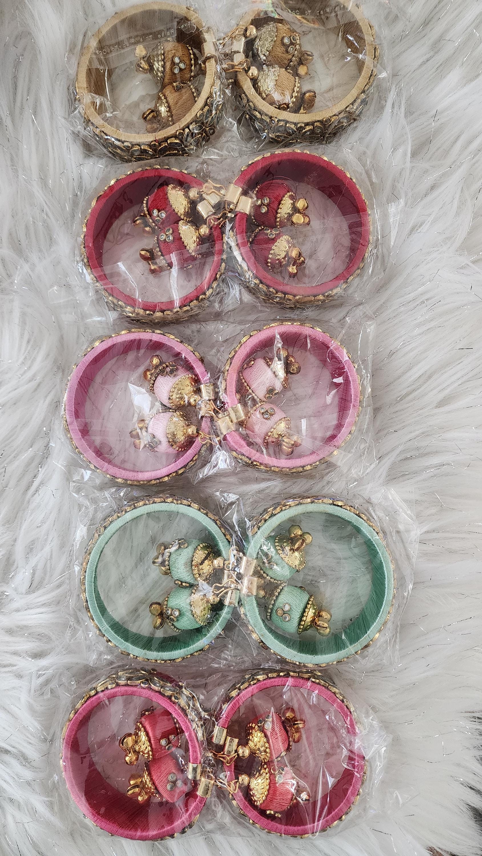 Indian Resham Bangle: Traditional Handmade Jewelry, Diwali Gift