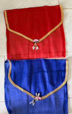 Organza Handmade Saree Cover: Indian Wedding Favor Gift Bag (16x14 inches)