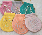 Handcrafted Moti Work Potli Bag: Indian Wedding Favor