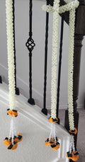 Mogra & Marigold Artificial Garland: Haldi Mehndi Diwali Decor (5 ft)