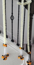 Mogra & Marigold Artificial Garland: Haldi Mehndi Diwali Decor (5 ft)